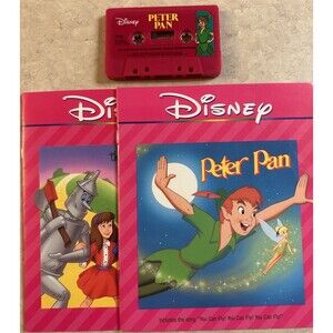 Walt Disney's The Wizard of Oz & Peter Pan Read Along Book & Cassette Tape